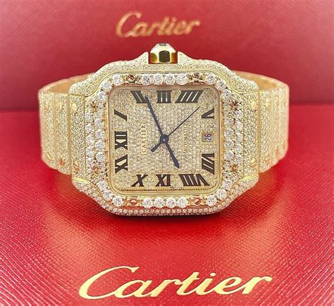 silver and gold cartier watch|cartier gold watch with diamonds.